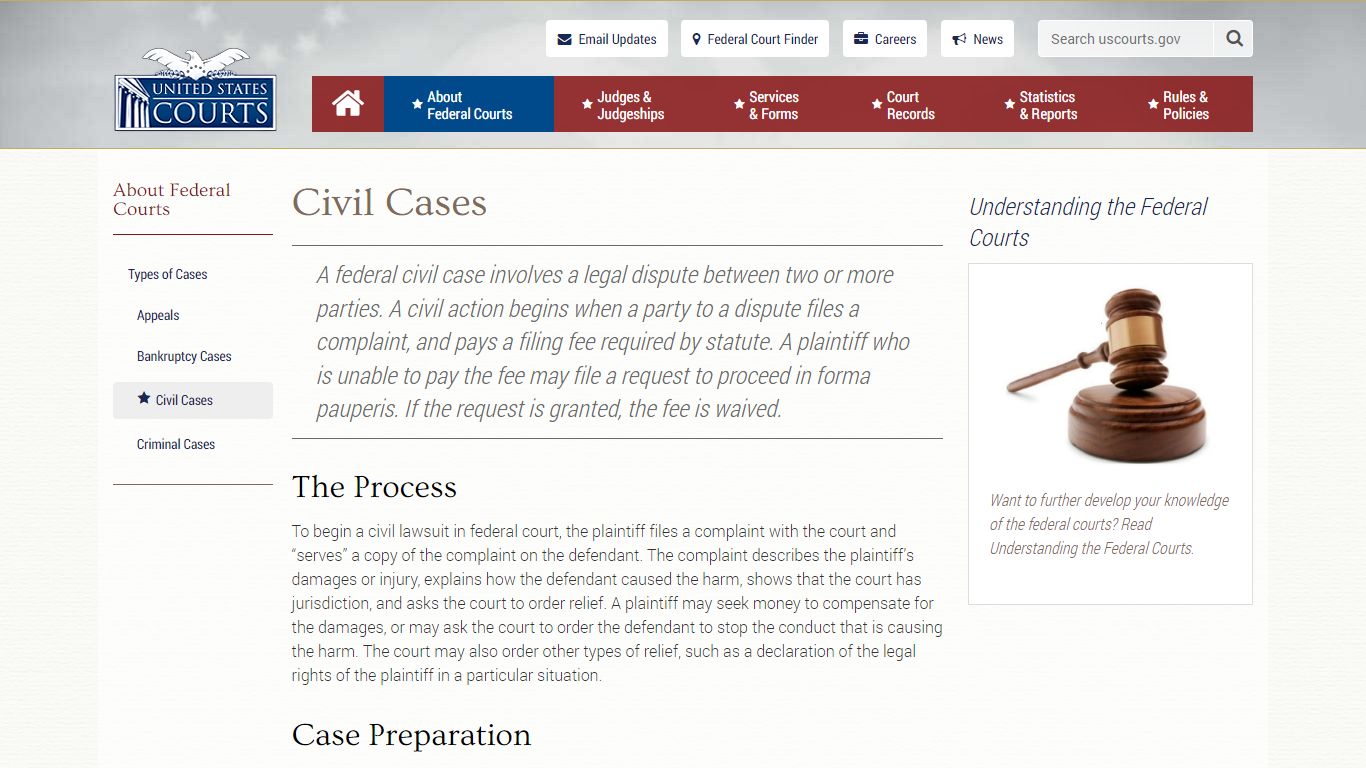 Civil Cases | United States Courts